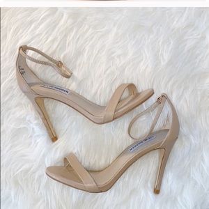 Steve Madden Stecy Nude Heel Sandals (Size 6.5)